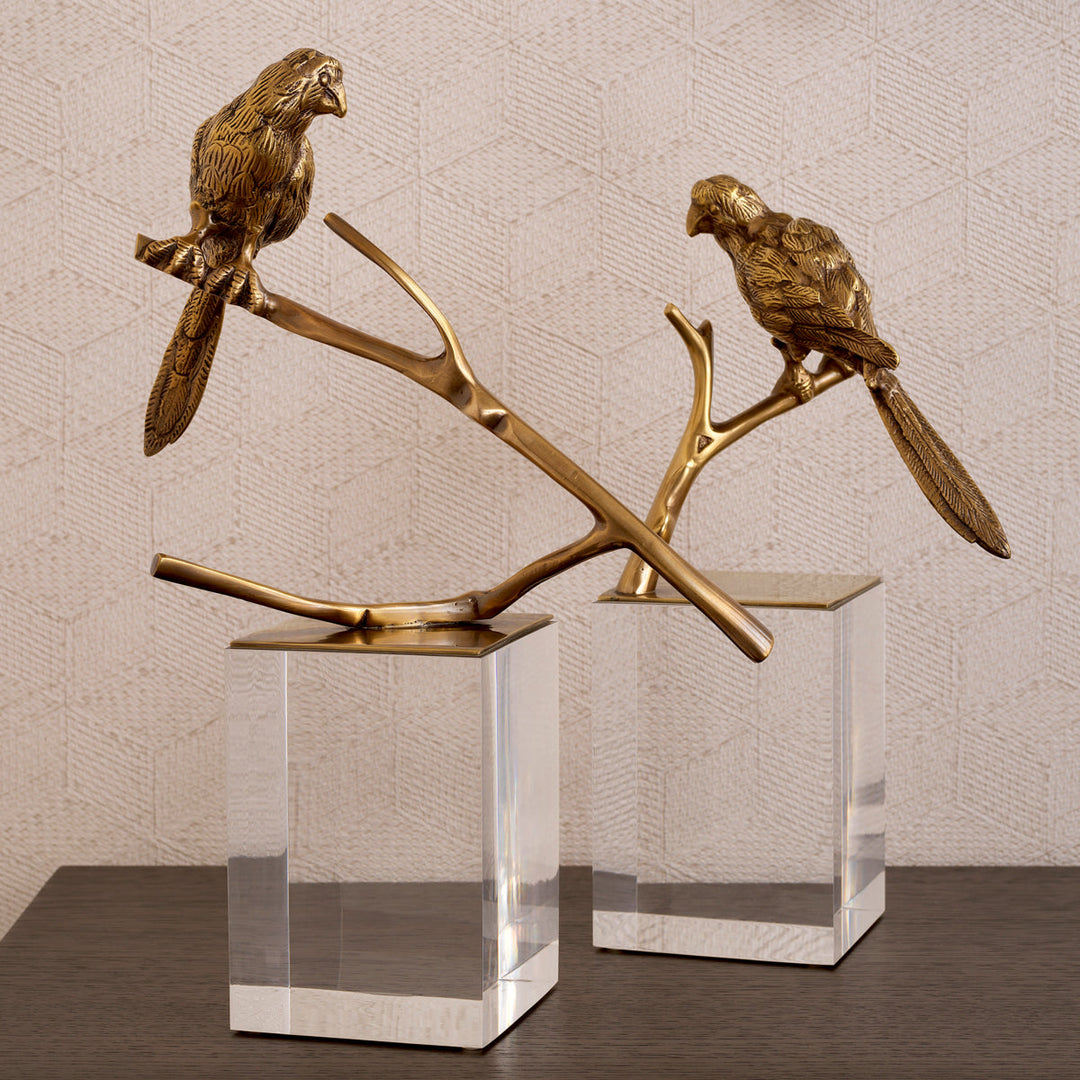 Object Morgana Set Of 2 Vintage Brass Accessories Eichholtz