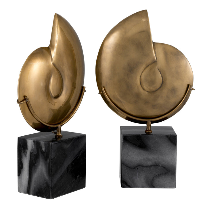 Object Ammonite Set Of 2 Accessories Eichholtz