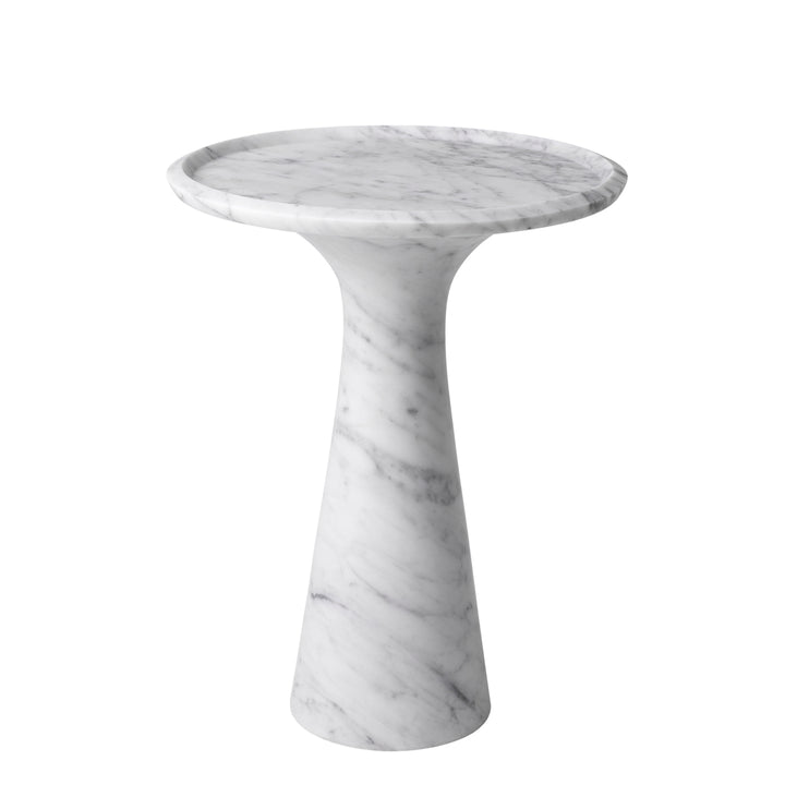 Side Table Pompano Low Honed Carrera Marble Furniture Eichholtz