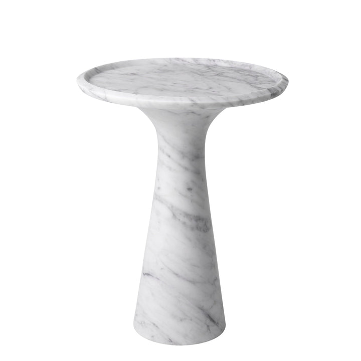 Side Table Pompano Low Honed Carrera Marble Furniture Eichholtz