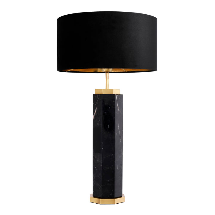 Table Lamp Newman Black Marble Lighting Eichholtz