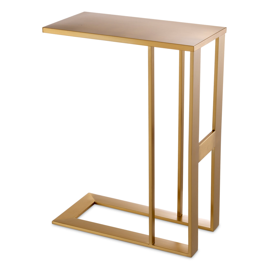 Side Table Pierre Brushed Brass Finish Furniture Eichholtz