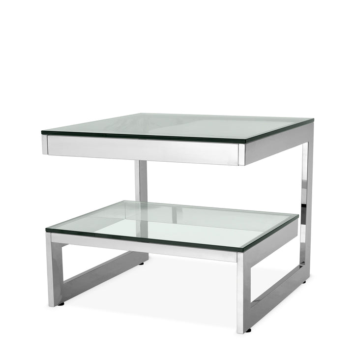 Side Table Gamma Polished Stainless Steel Tables Eichholtz