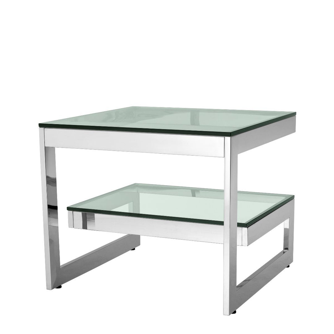Side Table Gamma Polished Stainless Steel Tables Eichholtz