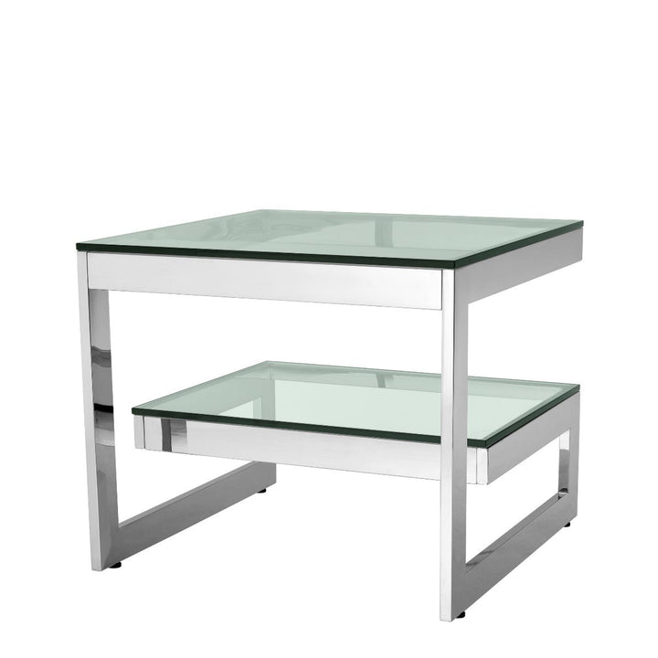 Side Table Gamma Polished Stainless Steel Tables Eichholtz