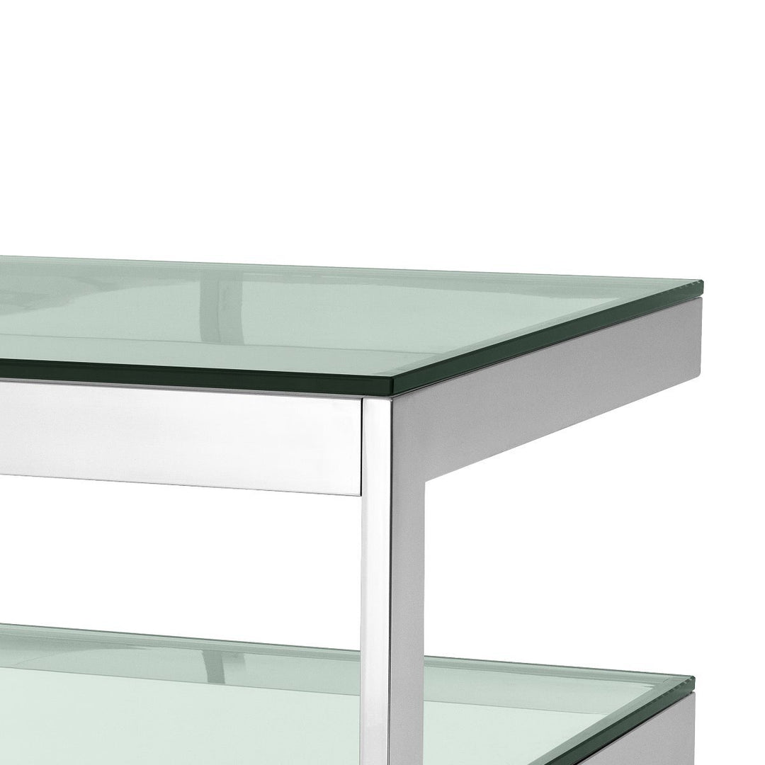 Side Table Gamma Polished Stainless Steel Tables Eichholtz