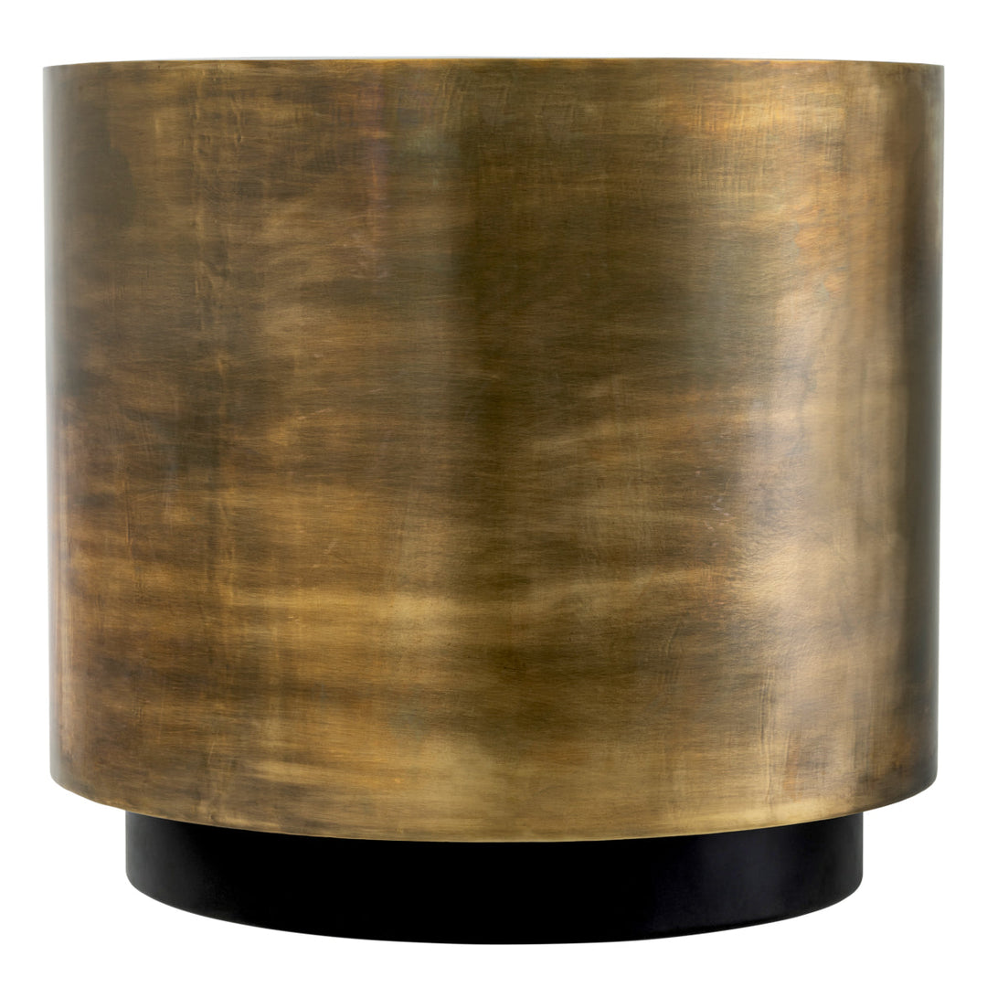 Planter Jasper Round S Vintage Brass Finish Accessories Eichholtz