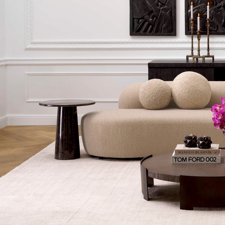 Side Table Terry Grey Marble Furniture Eichholtz