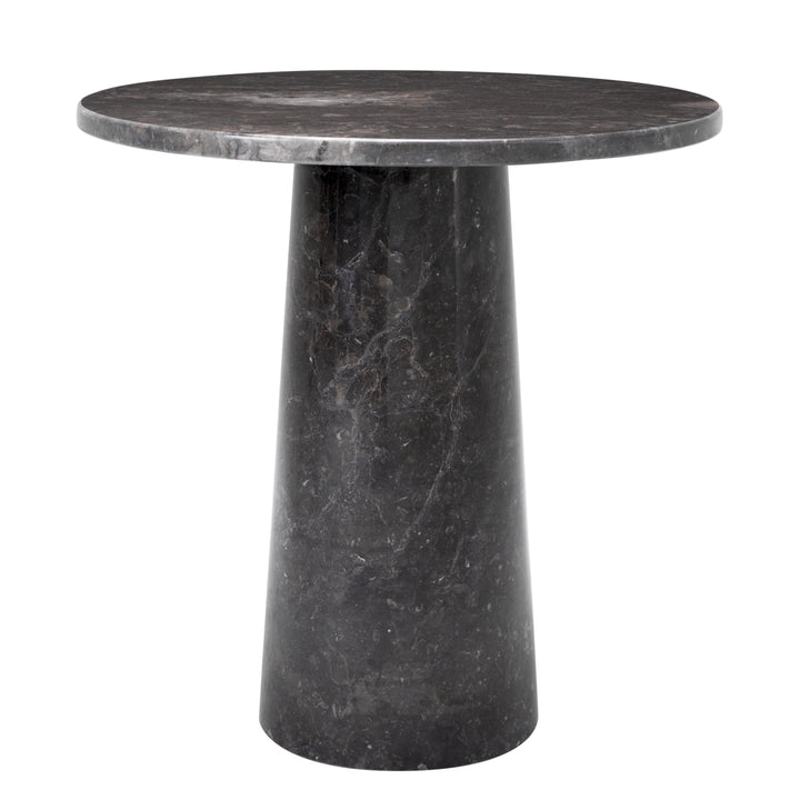 Side Table Terry Grey Marble Furniture Eichholtz