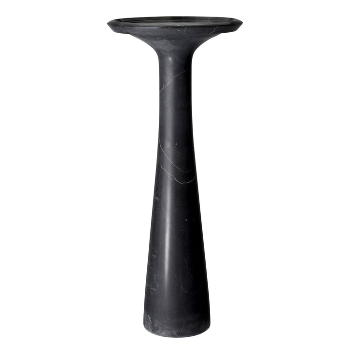 Side Table Pompano High Honed Black Marble Tables Eichholtz