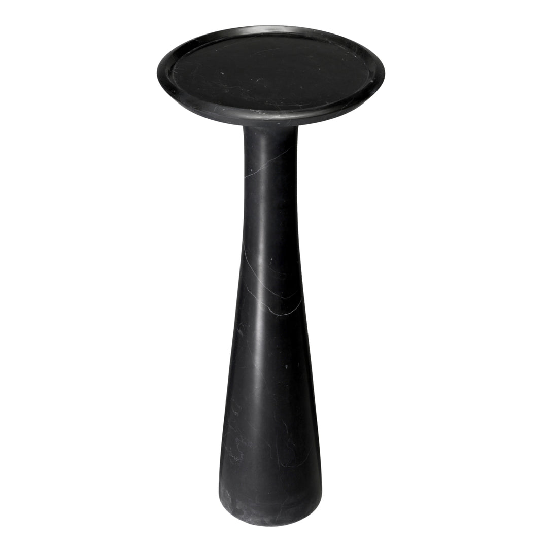 Side Table Pompano High Honed Black Marble Tables Eichholtz