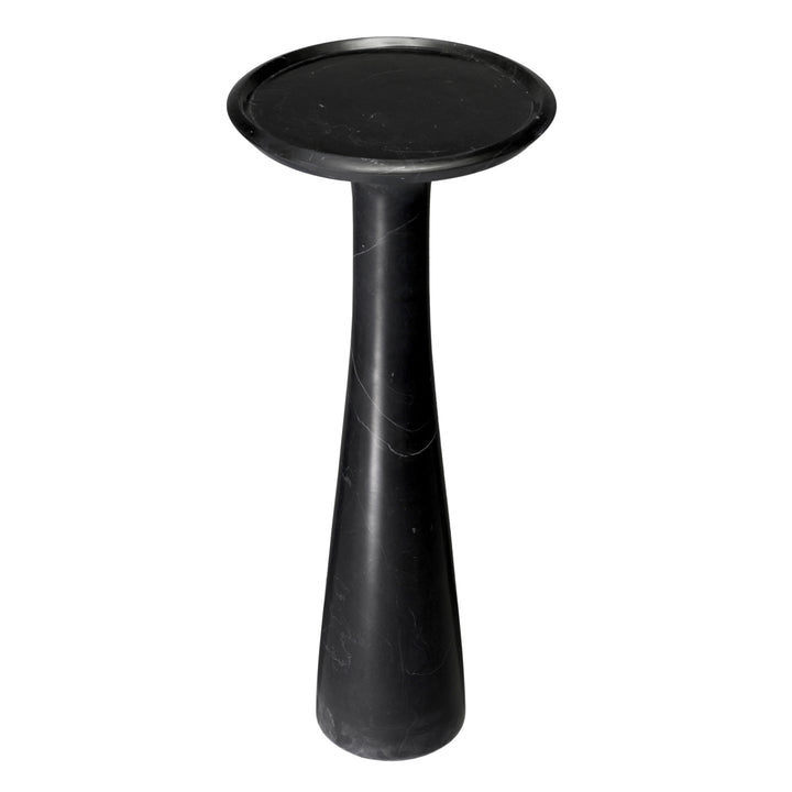 Side Table Pompano High Honed Black Marble Tables Eichholtz