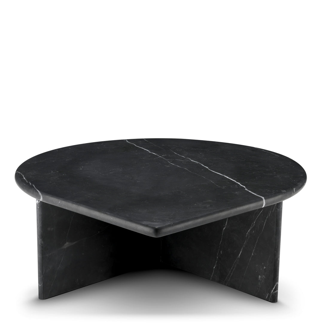 Coffee Table Naples Set Of 3 Honed Black Marble Furniture Eichholtz