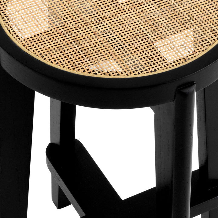 Counter Stool Dareau Classic Black Furniture Eichholtz