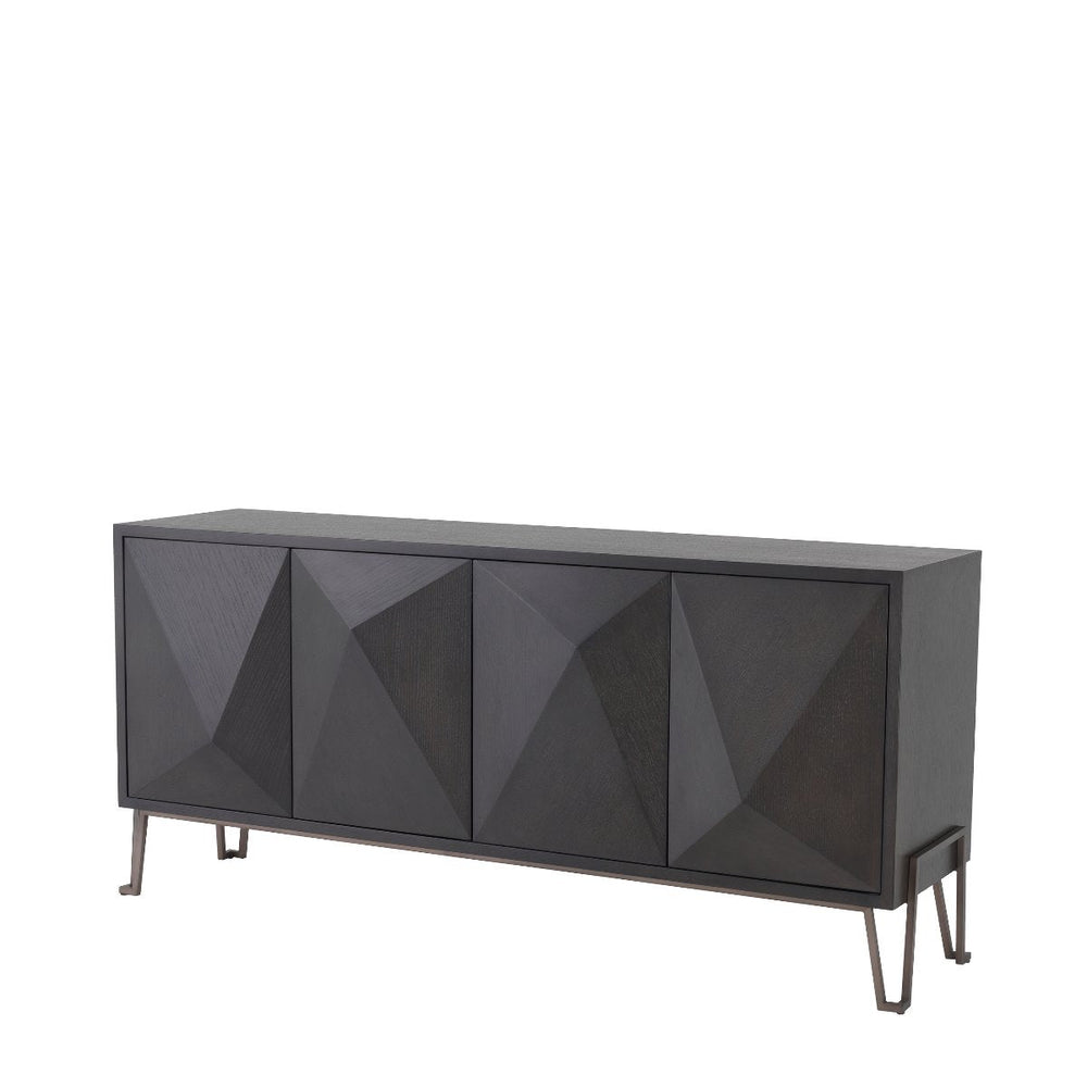 Dresser Highland Charcoal Oak Veneer Furniture Eichholtz