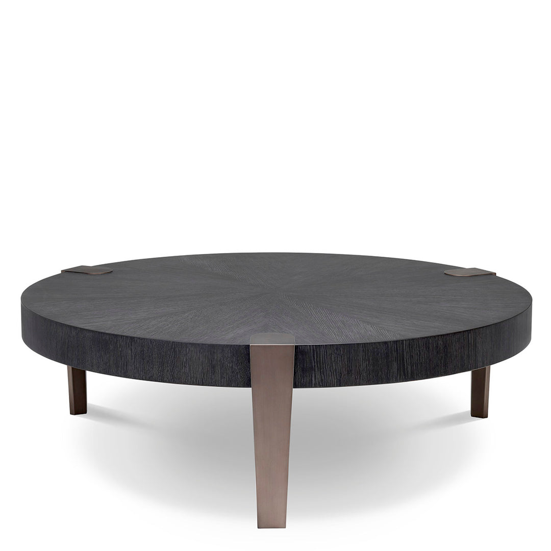 Coffee Table Oxnard Charcoal Grey Oak Veneer Furniture Eichholtz