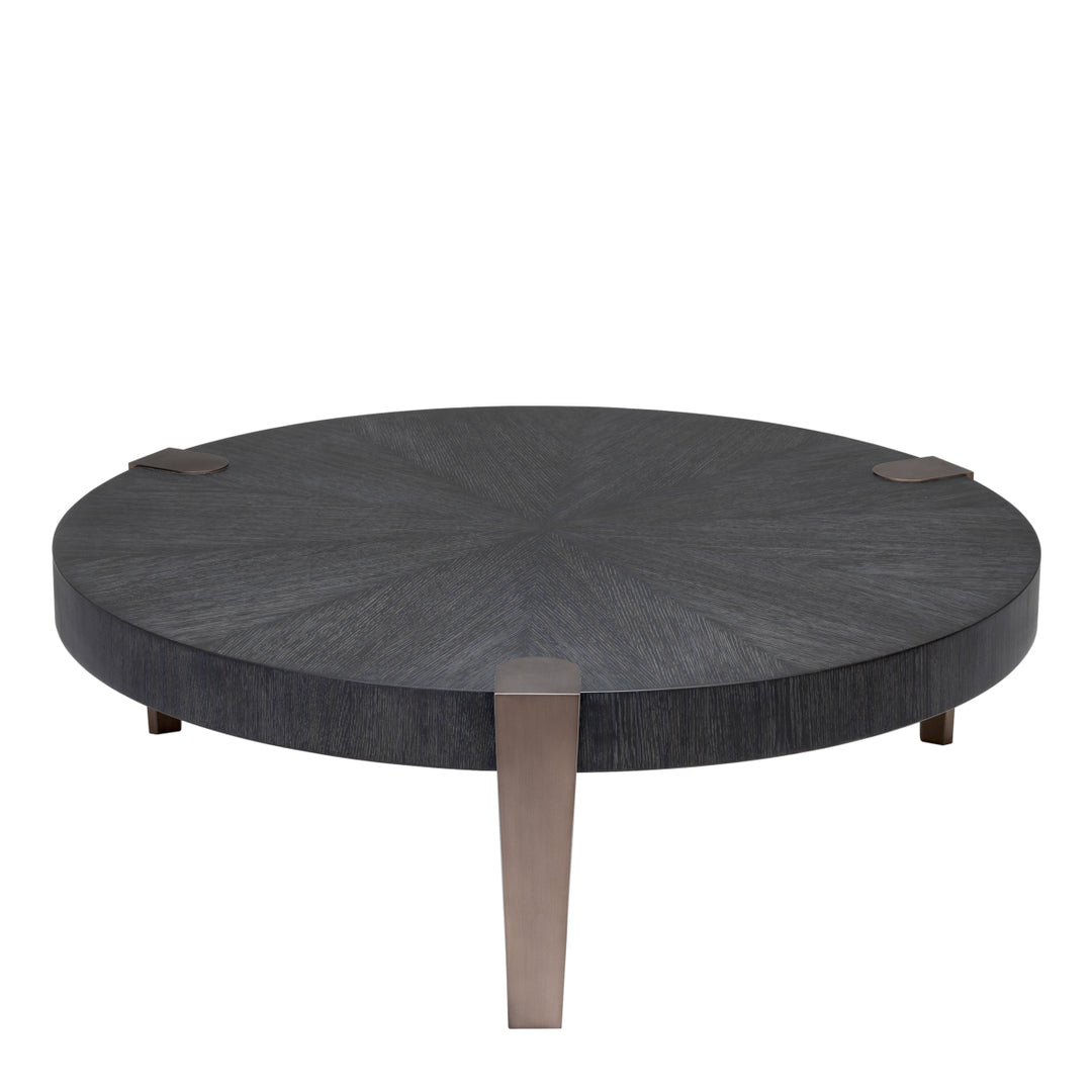 Coffee Table Oxnard Charcoal Grey Oak Veneer Furniture Eichholtz