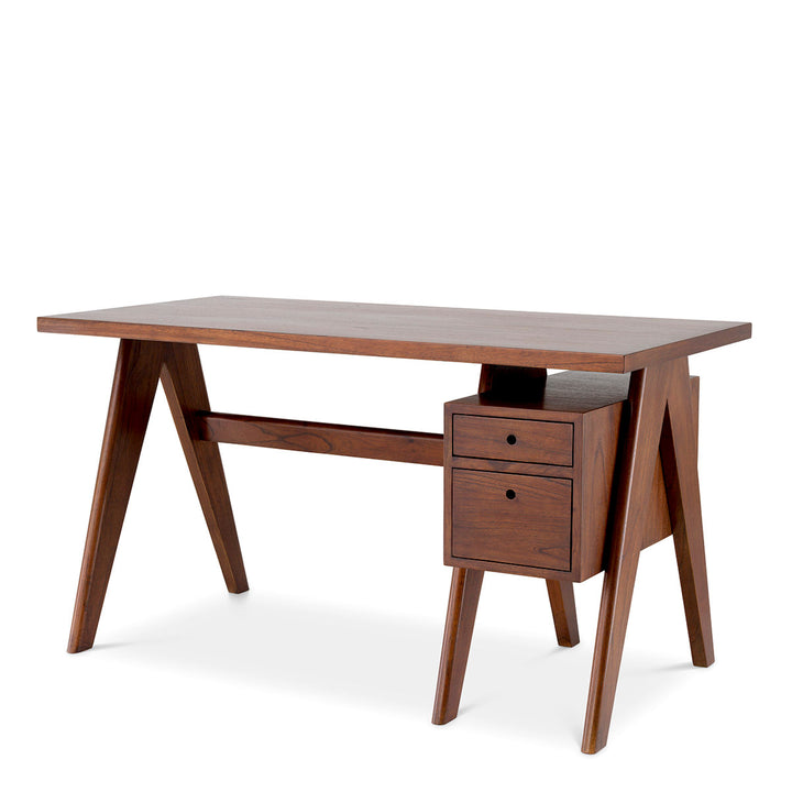 Desk Jullien Classic Brown Tables Eichholtz