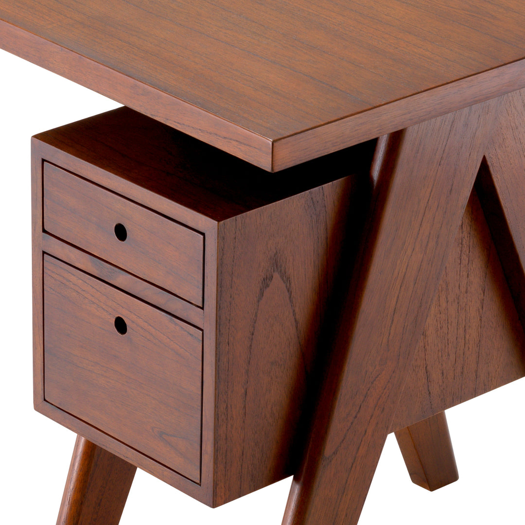 Desk Jullien Classic Brown Tables Eichholtz