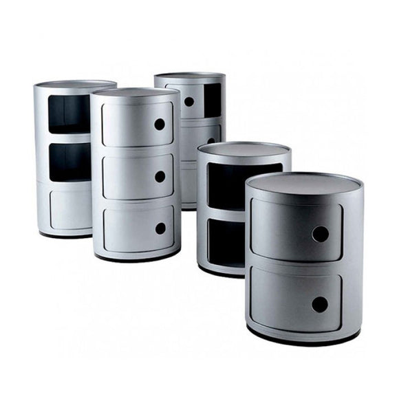 Componibili Metal Storage Accent Tables Kartell