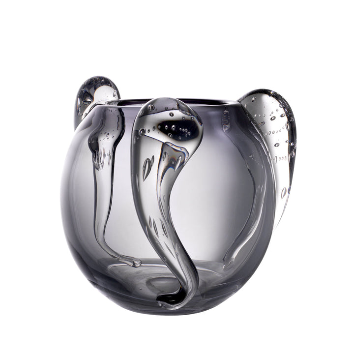 Vase Sianluca S Hand Blown Glass Grey Colour Accessories Eichholtz