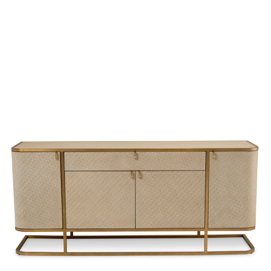Dresser Napa Valley Woven Washed Oak Veneer Furniture Eichholtz