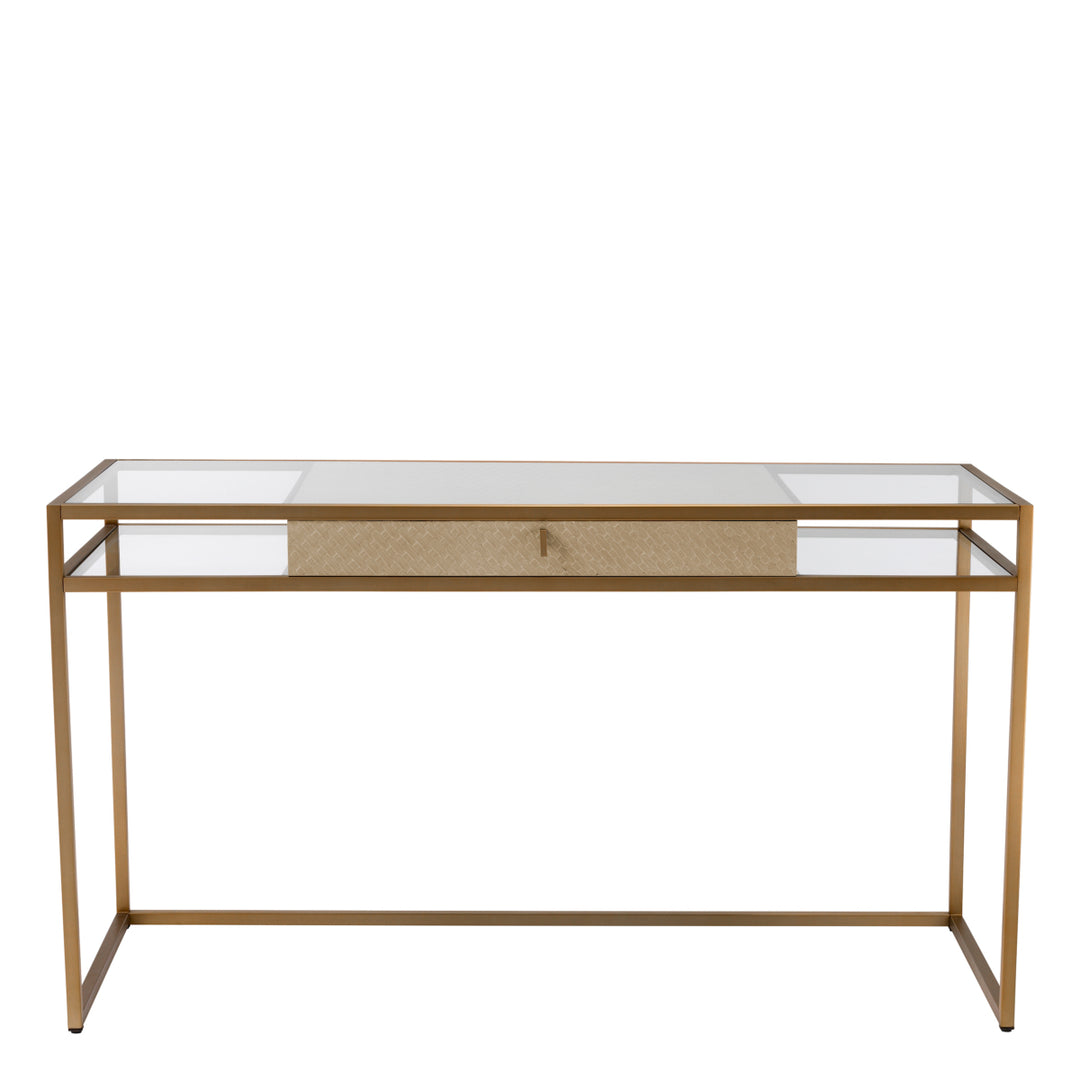 Desk Napa Valley Woven Washed Oak Veneer Furniture Eichholtz