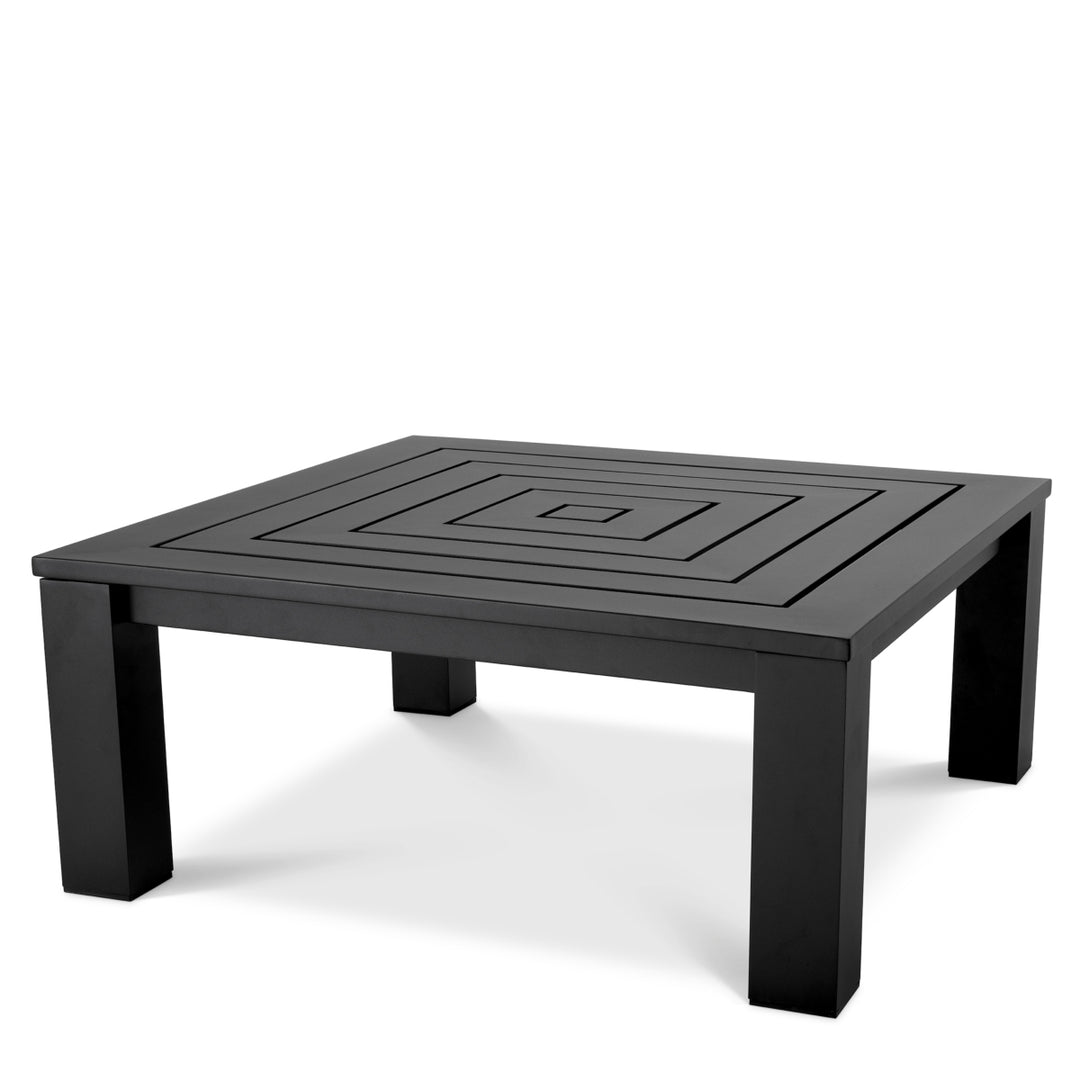 Outdoor Coffee Table Vistamar Black Finish Outdoor Eichholtz
