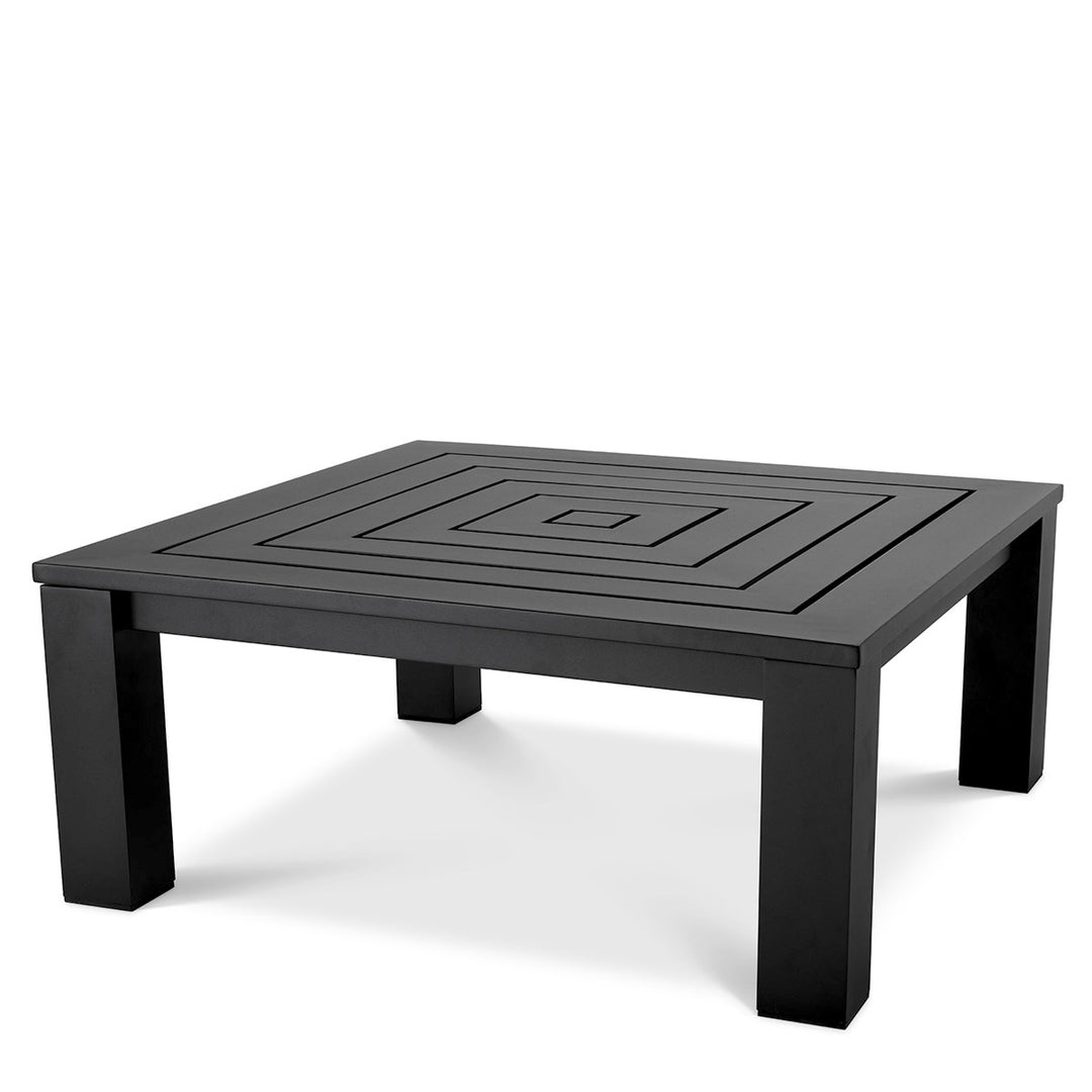 Outdoor Coffee Table Vistamar Black Finish Coffee Tables Eichholtz