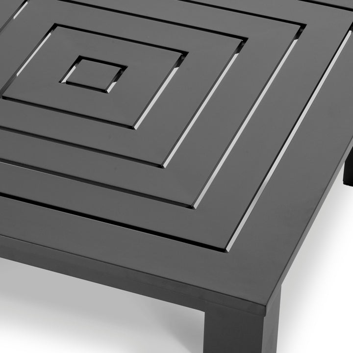 Outdoor Coffee Table Vistamar Black Finish Outdoor Eichholtz