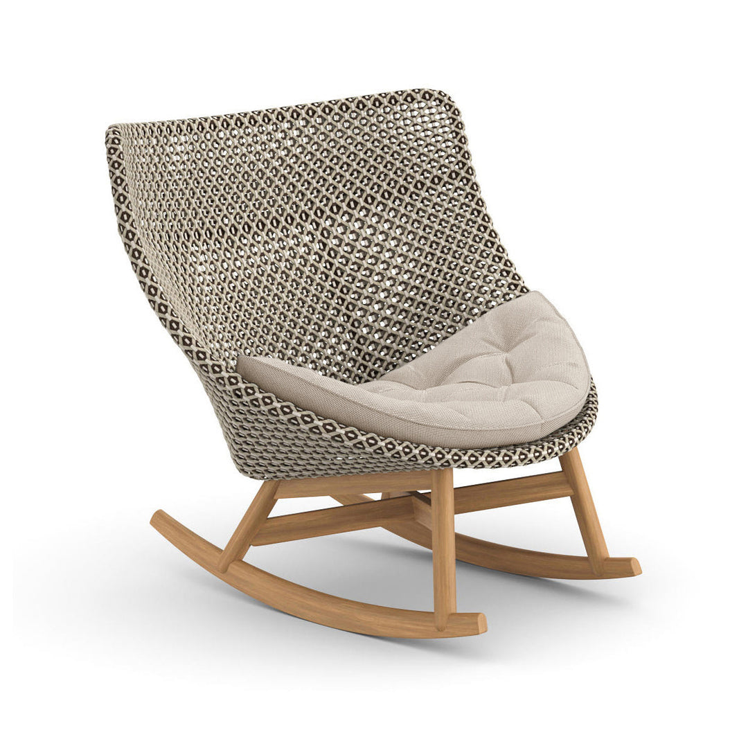 MBRACE Rocking Chair Outdoor Seating Dedon 115 Pepper 471 Natura Off White