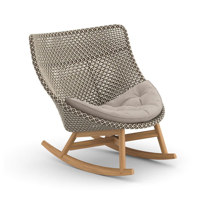 MBRACE Rocking Chair Outdoor Seating Dedon 115 Pepper 472 Natura Taupe