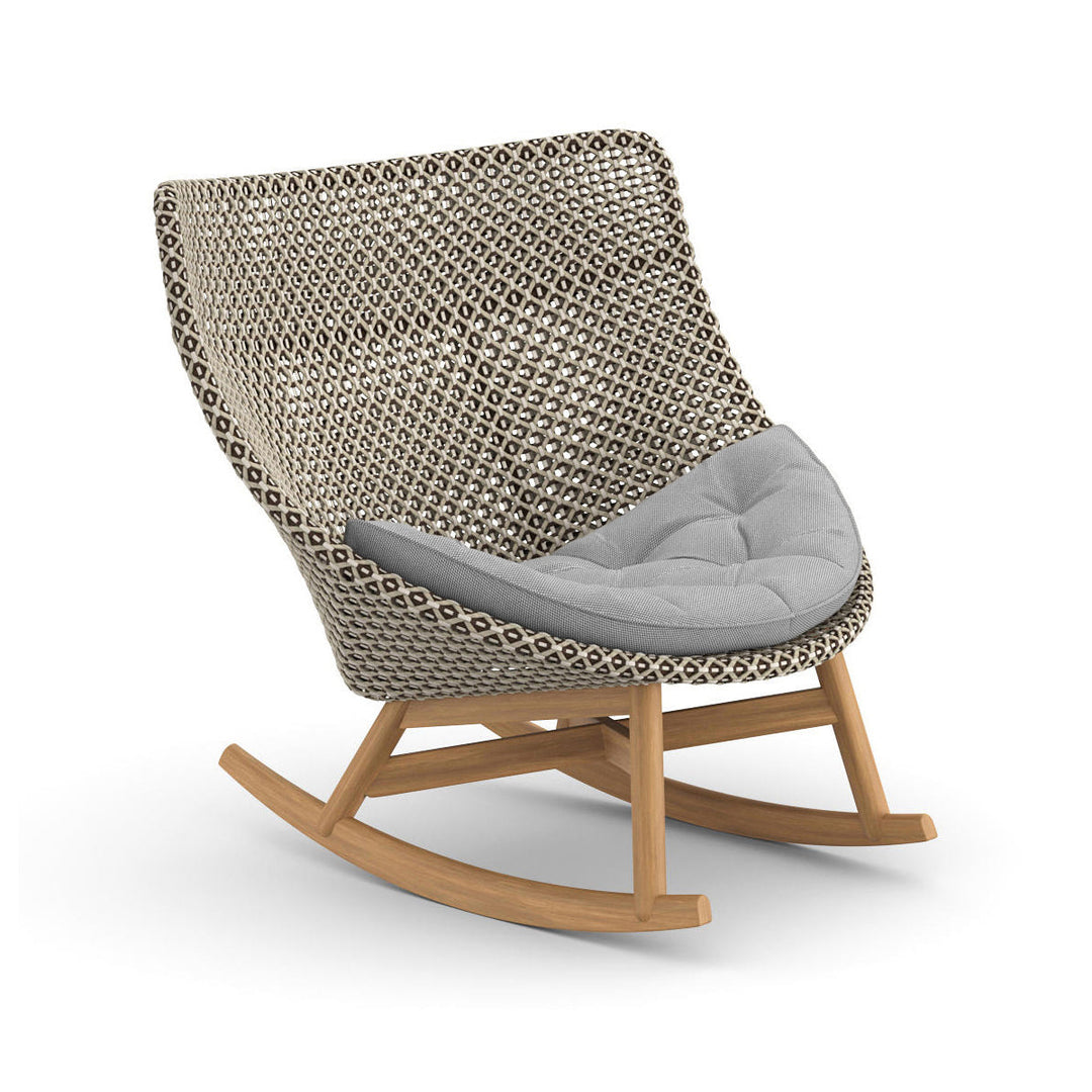 MBRACE Rocking Chair Outdoor Seating Dedon 115 Pepper 478 Natura Ash
