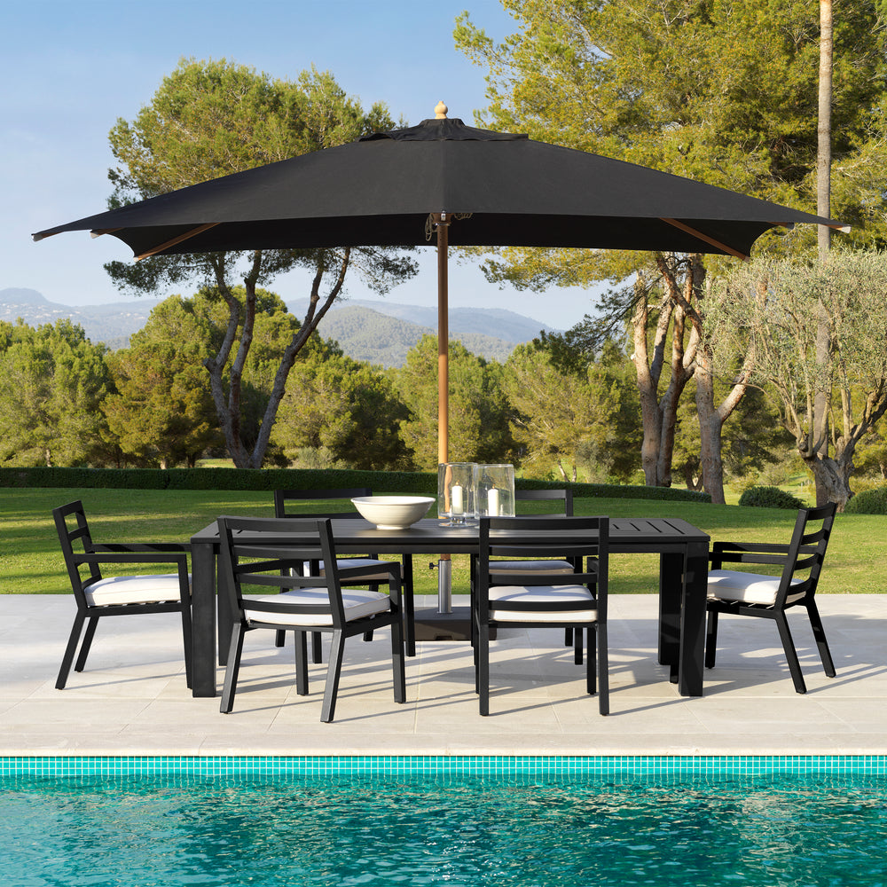 Outdoor Dining Table Vistamar Black Finish Dining Tables Eichholtz