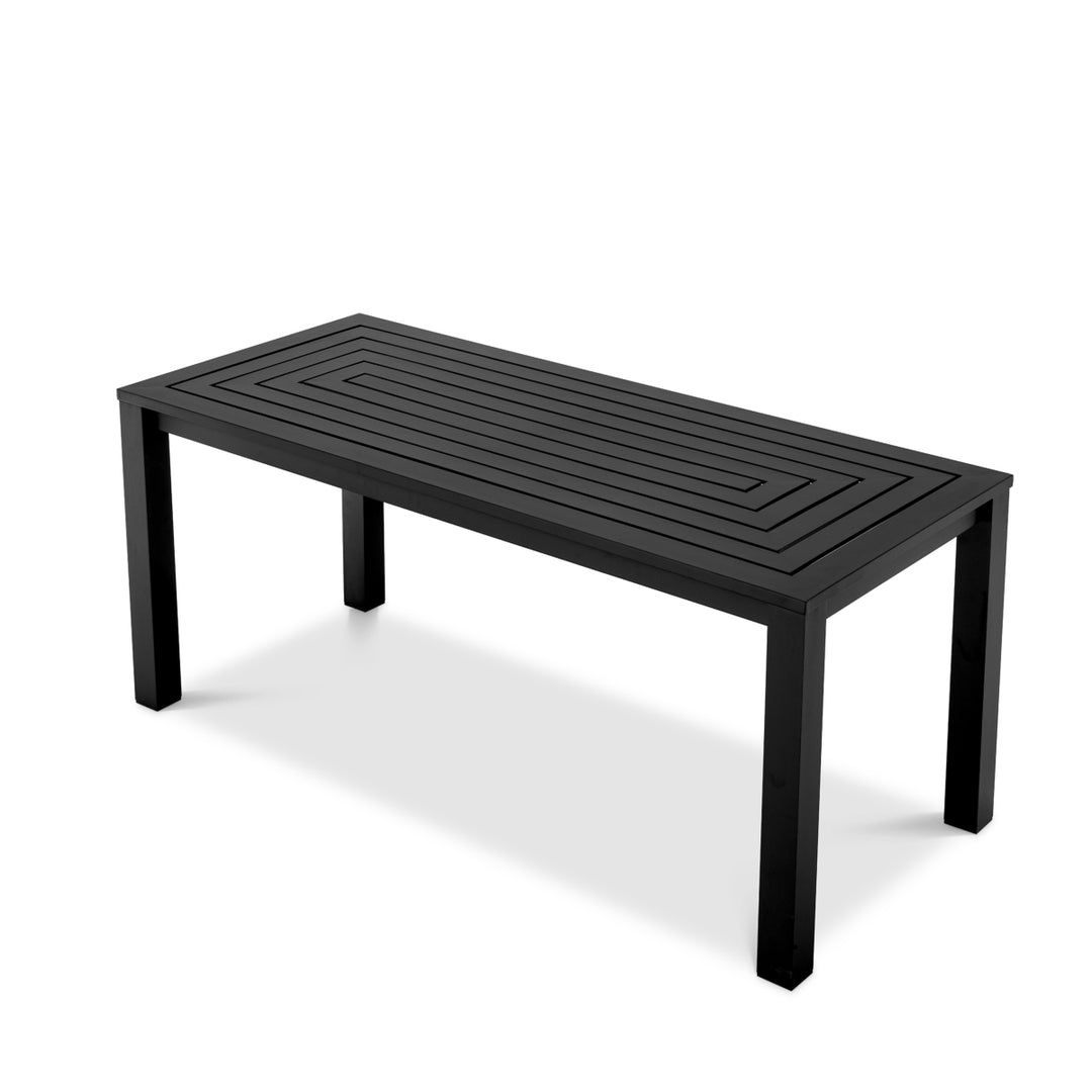 Outdoor Dining Table Vistamar Black Finish Dining Tables Eichholtz