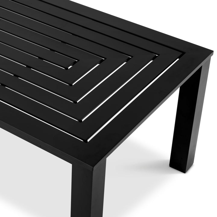 Outdoor Dining Table Vistamar Black Finish Dining Tables Eichholtz