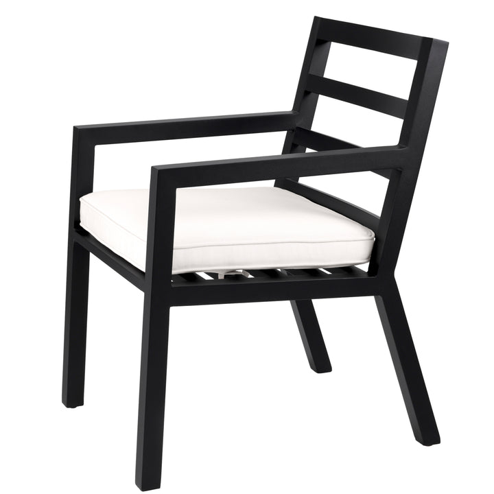 Outdoor Dining Chair Delta Black Finish Outdoor Eichholtz