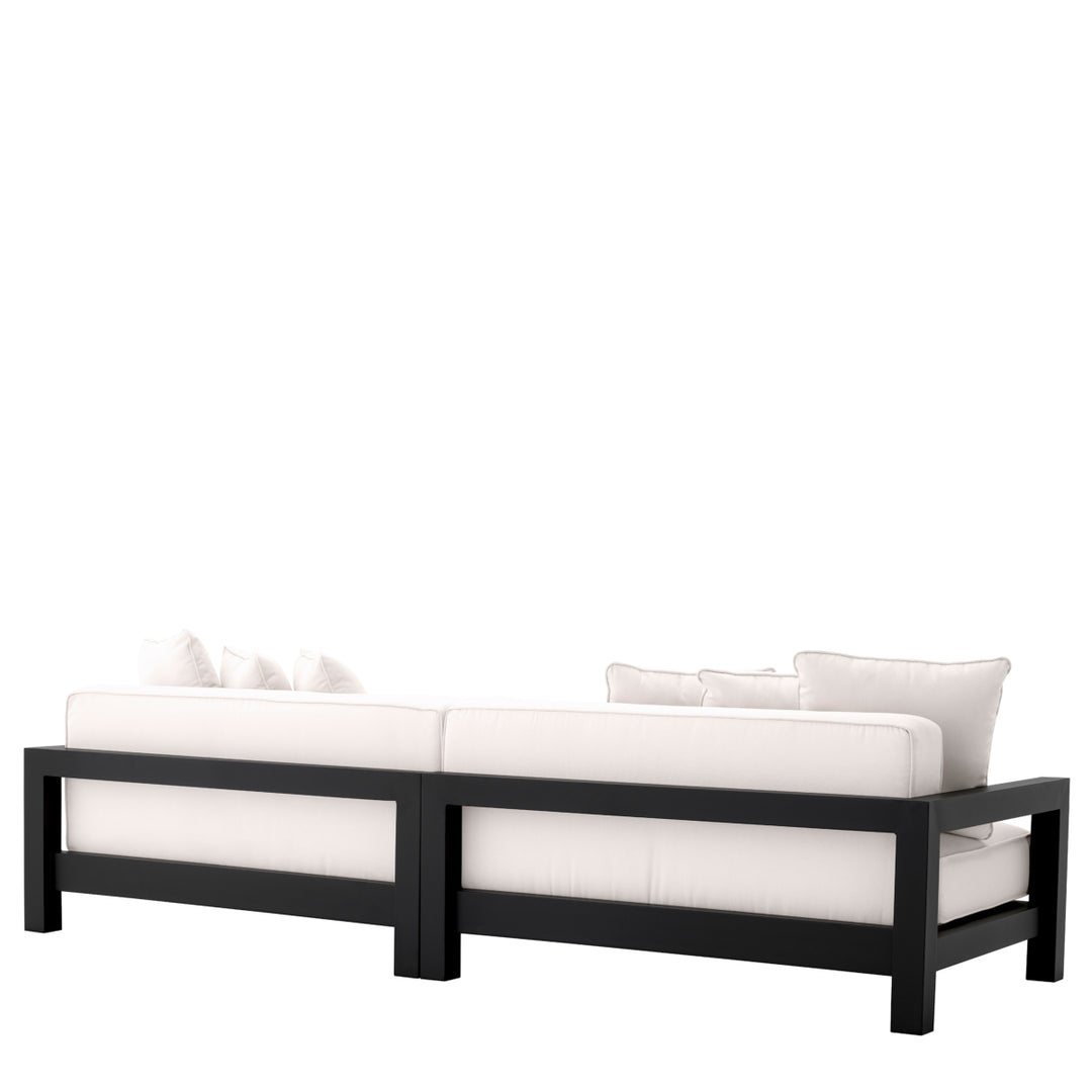 Outdoor Sofa Cap-Antibes Black Finish Outdoor Eichholtz