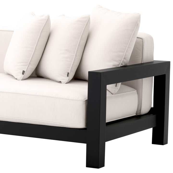 Outdoor Sofa Cap-Antibes Black Finish Outdoor Eichholtz