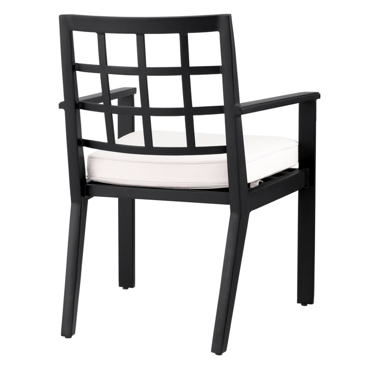 Outdoor Dining Chair Cap-Ferrat Black Finish Outdoor Eichholtz