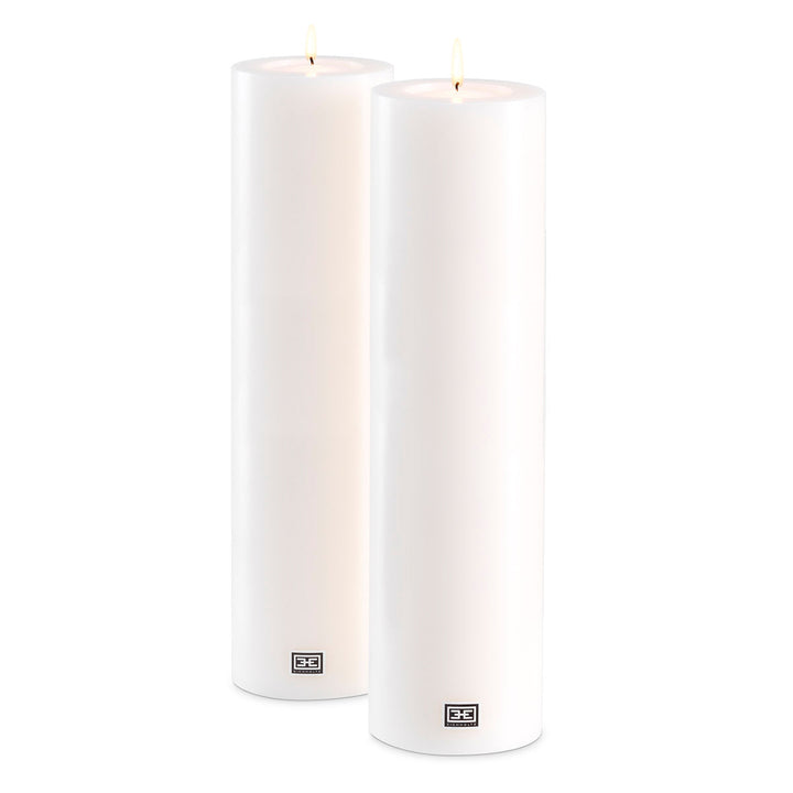 Artificial Candle Ø 12 X H. 45 Cm Set Of 2 Accessories Eichholtz