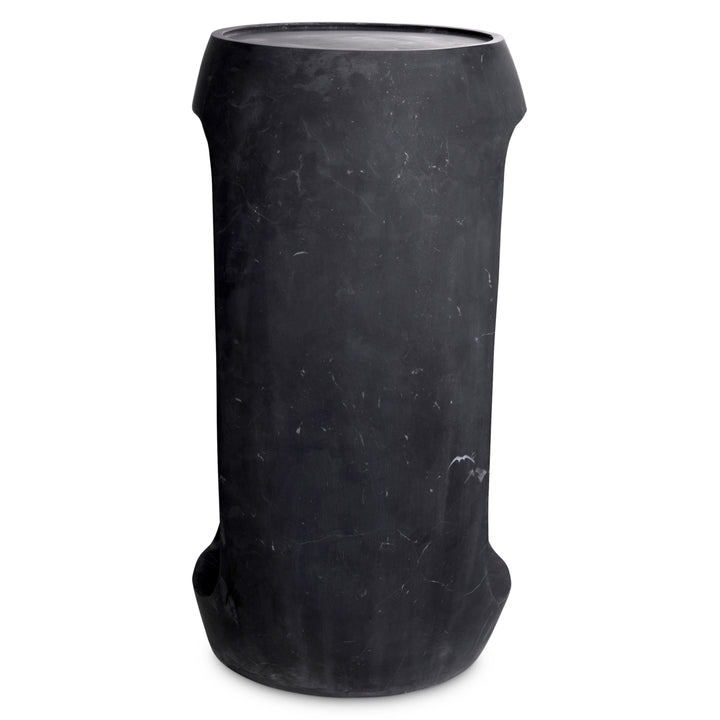 Side Table Clipper High Honed Black Marble Furniture Eichholtz