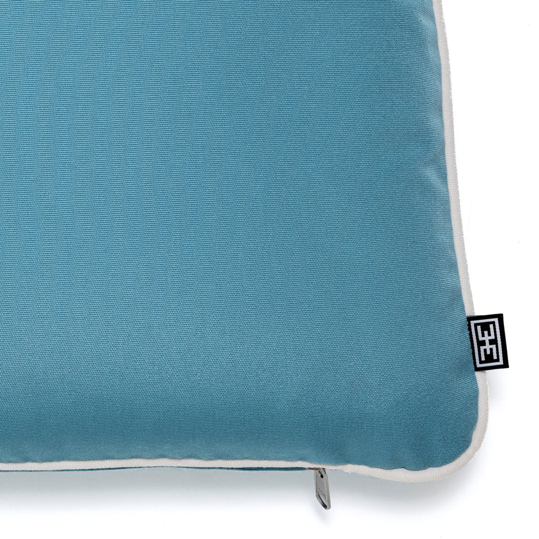 Outdoor Universal Seat Back Cushion Sunbrella Mineral Blue Outdoor Eichholtz