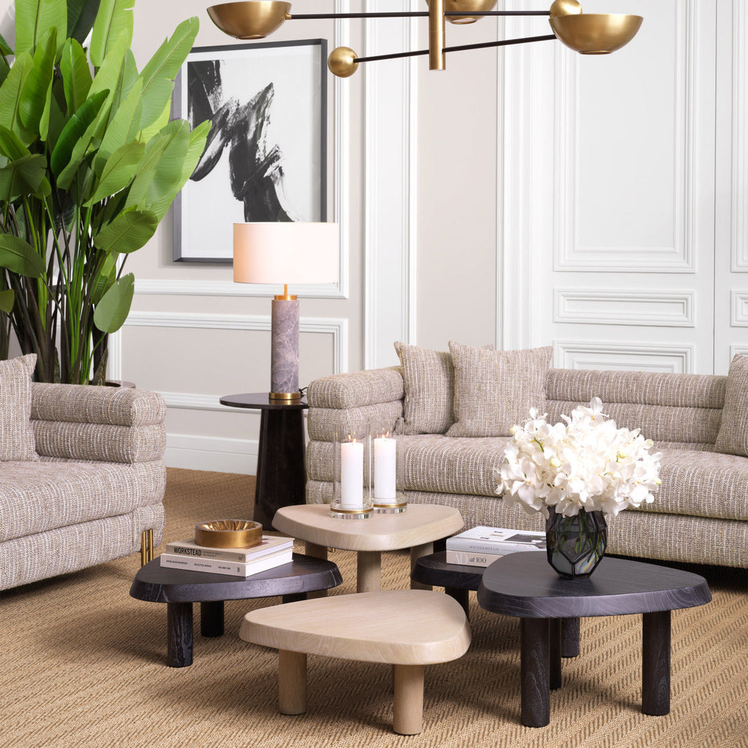 Coffee Table Briël L Charcoal Grey Veneer Furniture Eichholtz