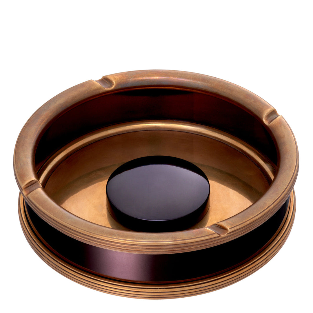 Ashtray Ella Vintage Brass Finish Accessories Eichholtz
