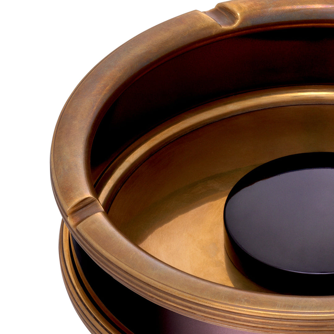 Ashtray Ella Vintage Brass Finish Accessories Eichholtz