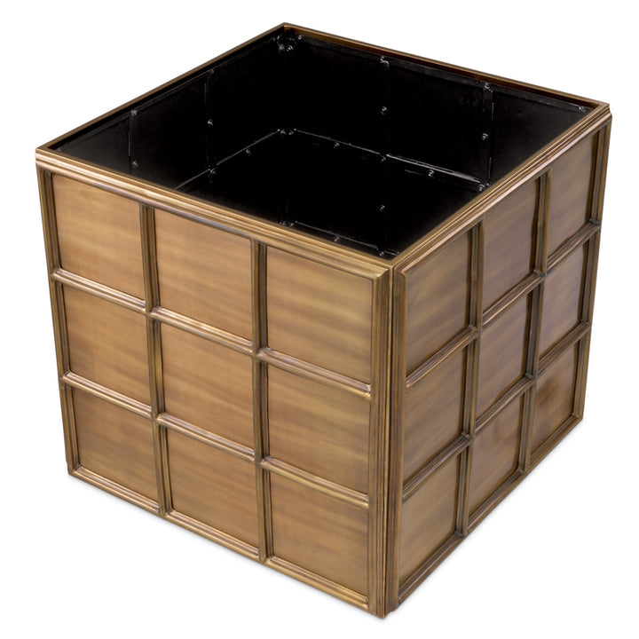 Planter Grid L Vintage Brass Finish Accessories Eichholtz