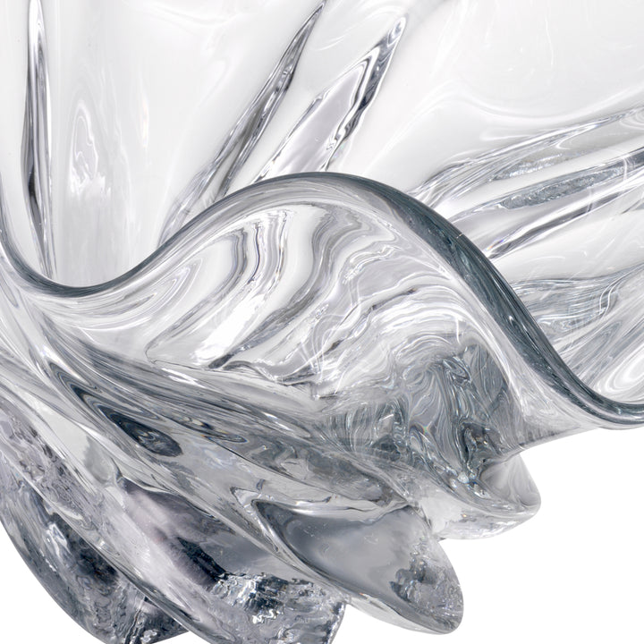 Bowl Ace Hand Blown Glass Clear Accessories Eichholtz
