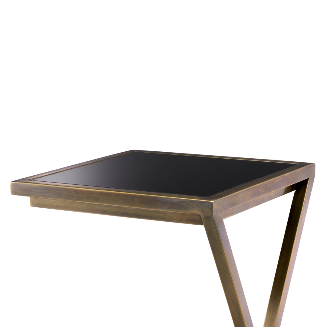 Side Table Cross Vintage Brass Finish Tables Eichholtz