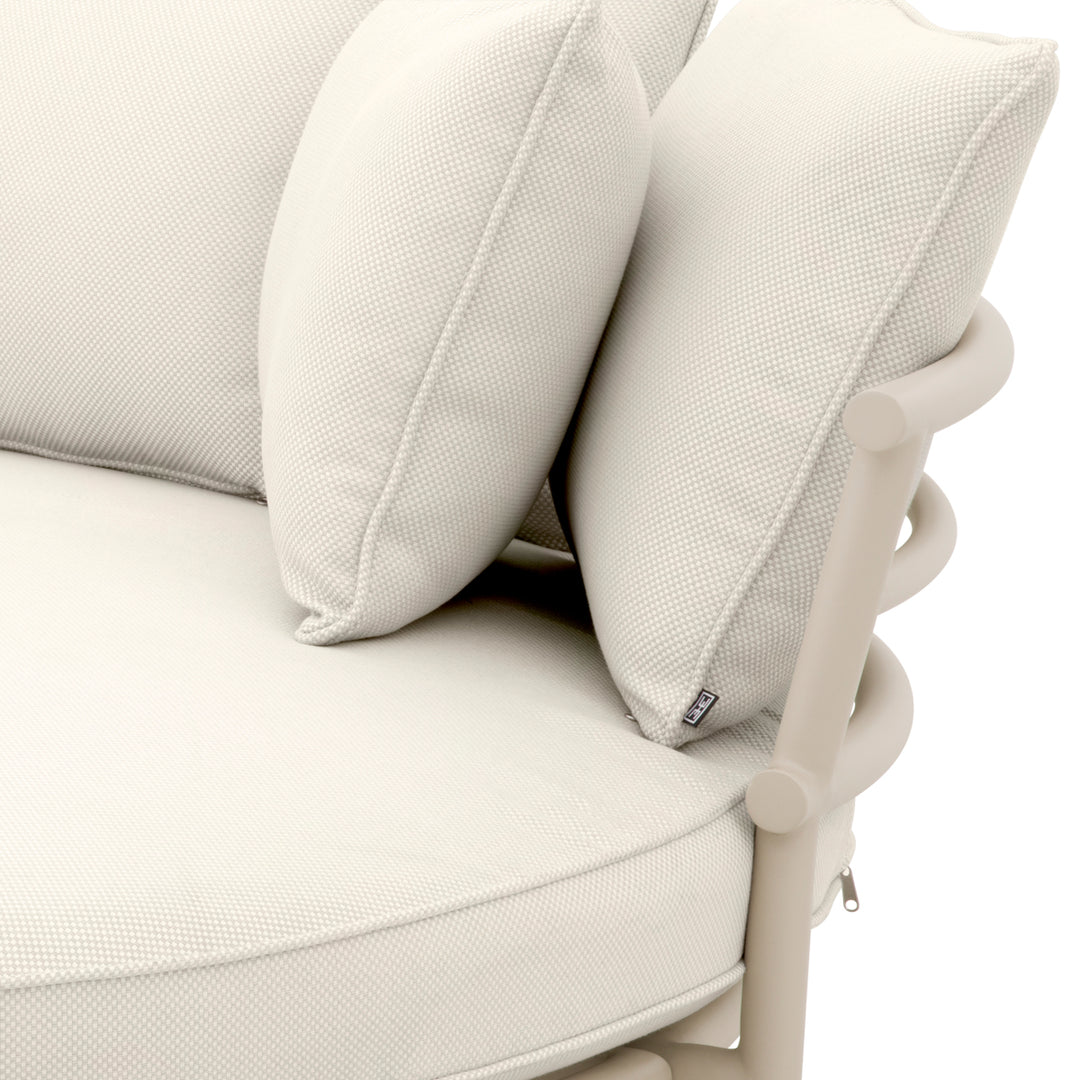 Outdoor Sofa Laguno Round Sand Finish Outdoor Eichholtz